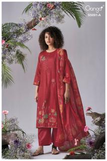 Ganga baerin 5091 cotton dress material wholesale